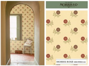 Morris & Co Wallpaper Volume V Morris Rose DMOWMO103