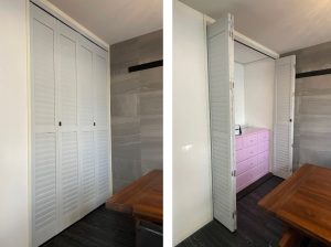 クローゼット　収納　ノーマン　ウッドシャッター