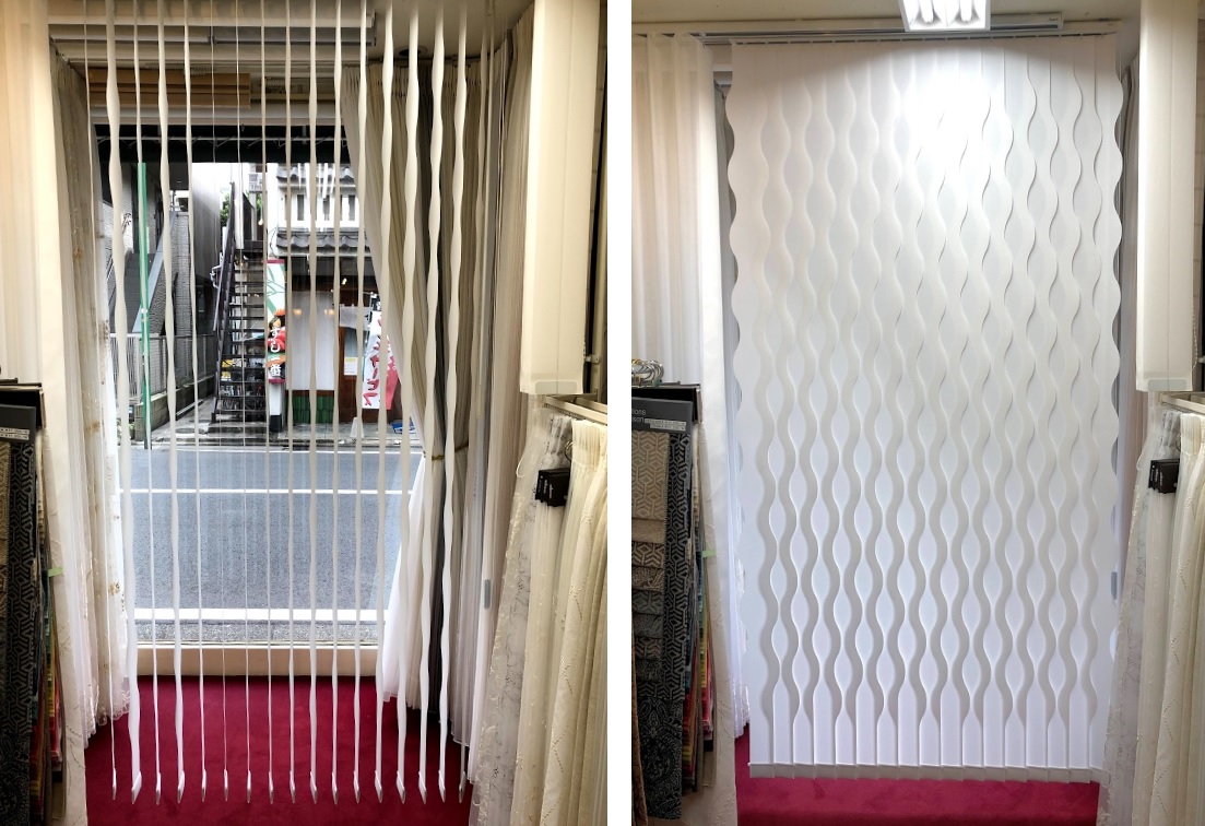 トーソー　デュアルシェイプ　スタイルC  STYLE C バーチカルブラインド　展示品　取扱店
