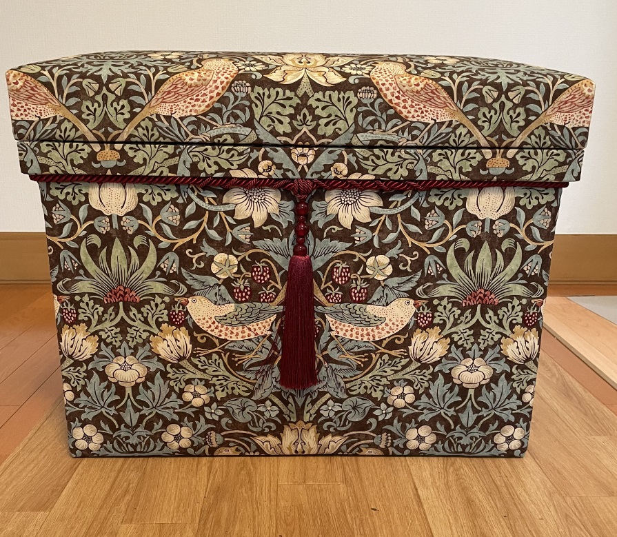 いちご泥棒　インテリア茶箱　ウィリアム・モリス