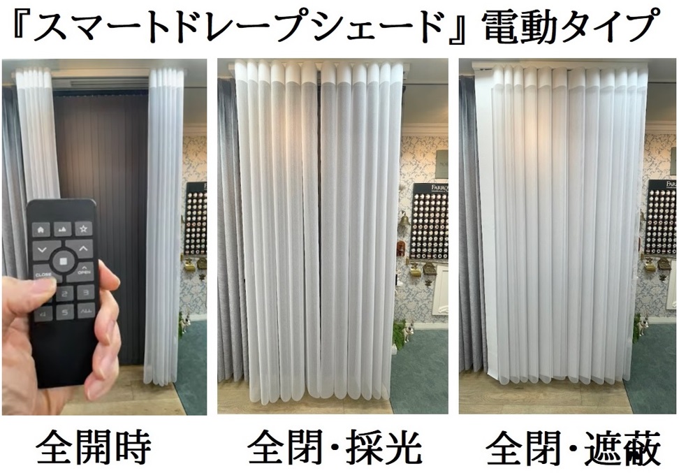 ノーマン 電動 スマートドレープシェード 両開き 価格 販売店