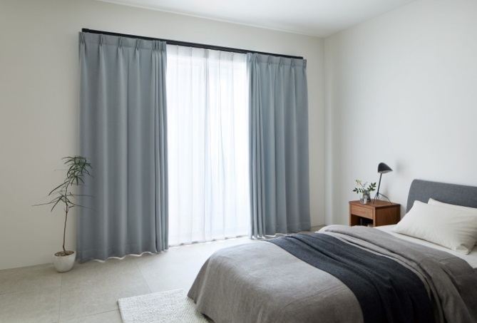 電動カーテンレール ダブル 正面付 壁面付 対応