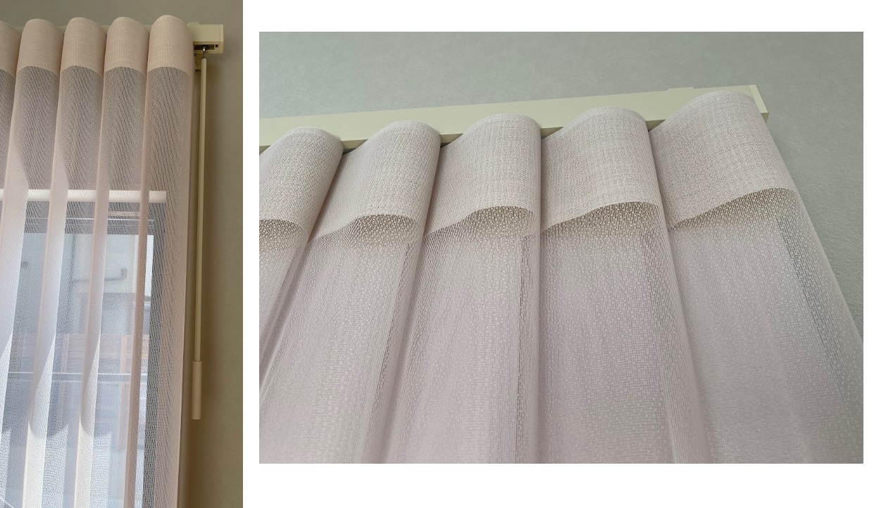 NORMAN(ノーマン)のスマートドレープシェード　ルーバー　閉じ方