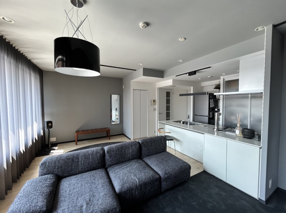 Farrow & Ball　ペイント　グレー　マンション事例