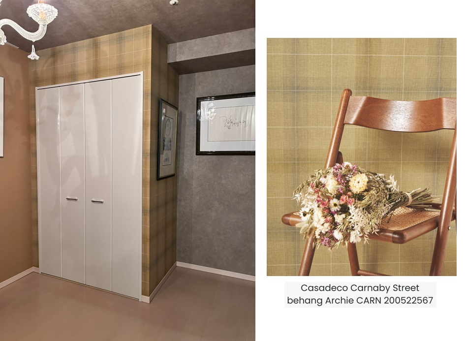 マンション　洋室　輸入壁紙　リフォーム　クローゼット