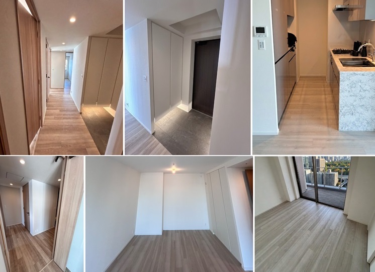 タイルカーペット施工前のフローリングの状態