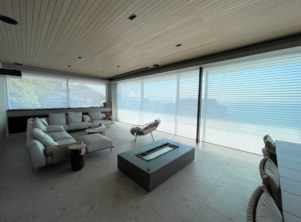 ハンターダグラス シルエットシェード 電動 パワービュー 別荘 事例 おすすめ