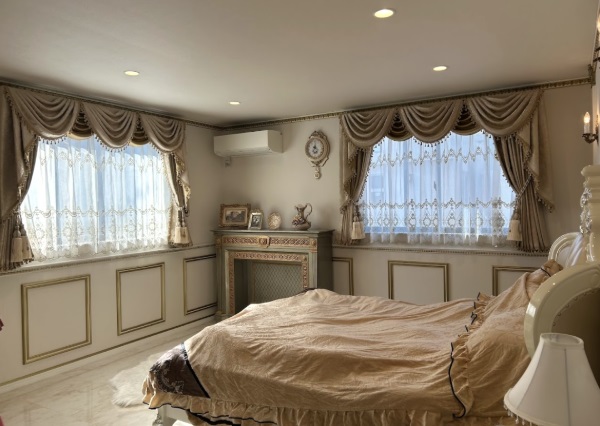 スワッグ&テールバランス 戸建て 寝室 事例