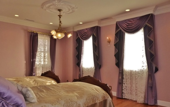 スワッグ&テールバランス 戸建て 主寝室 事例