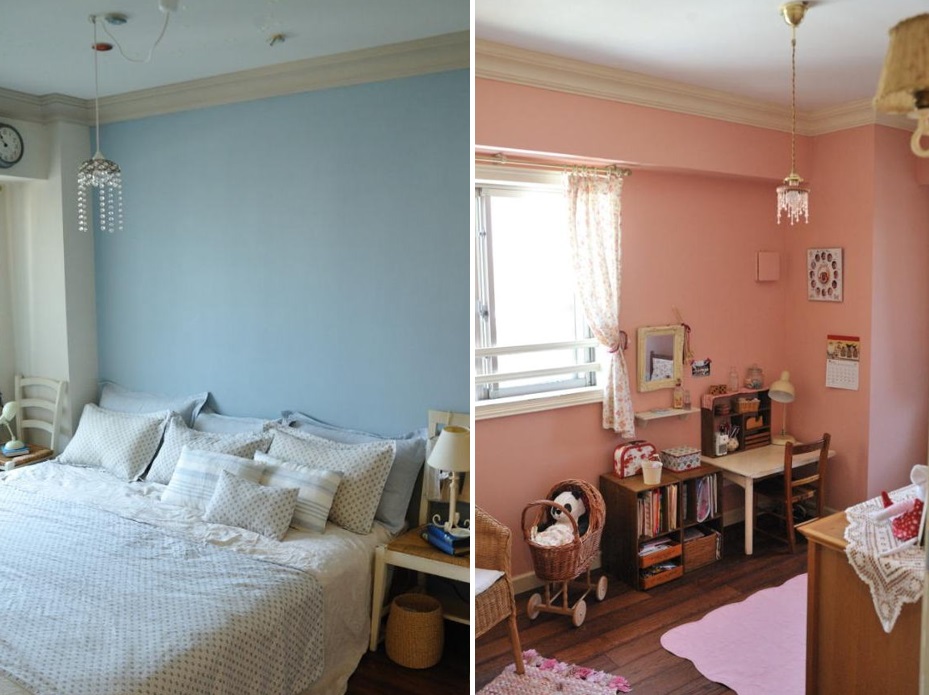 寝室 子供部屋でのインテリアペイント 事例