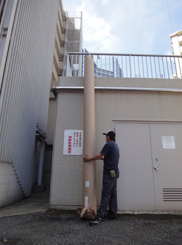 マンション カーペット 荷揚げ 搬入