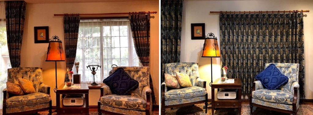 川島織物セルコン フルーツ MM3142 カーテン 事例