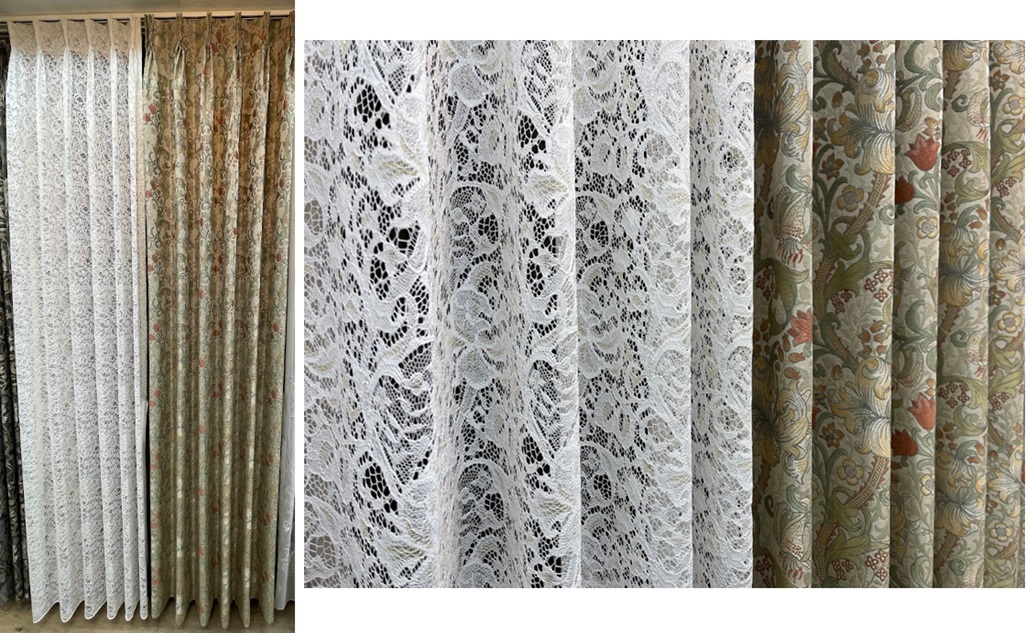 川島織物セルコン ゴールデンリマイナー GOLDEN LILIY MINOR レース MM3164 縫製展示品 取扱店