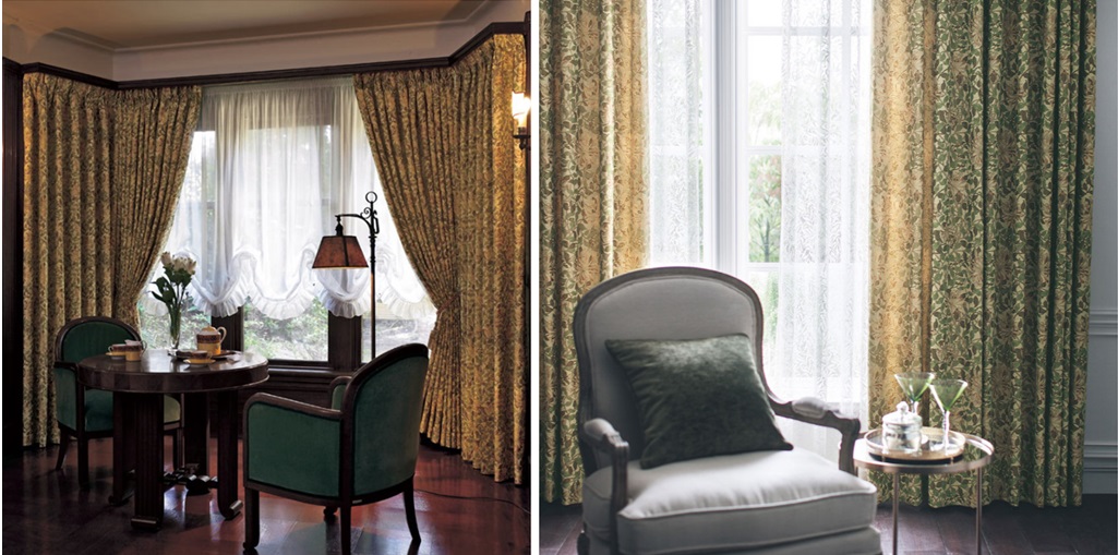 ハニーサックル HONEYSUCKLE 川島織物セルコン カーテン イメージ