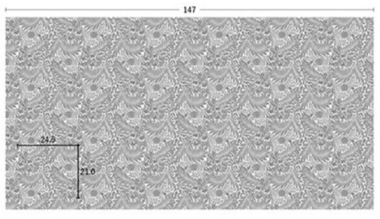 画像:M3119(BE,MM3120(G)の柄リピート