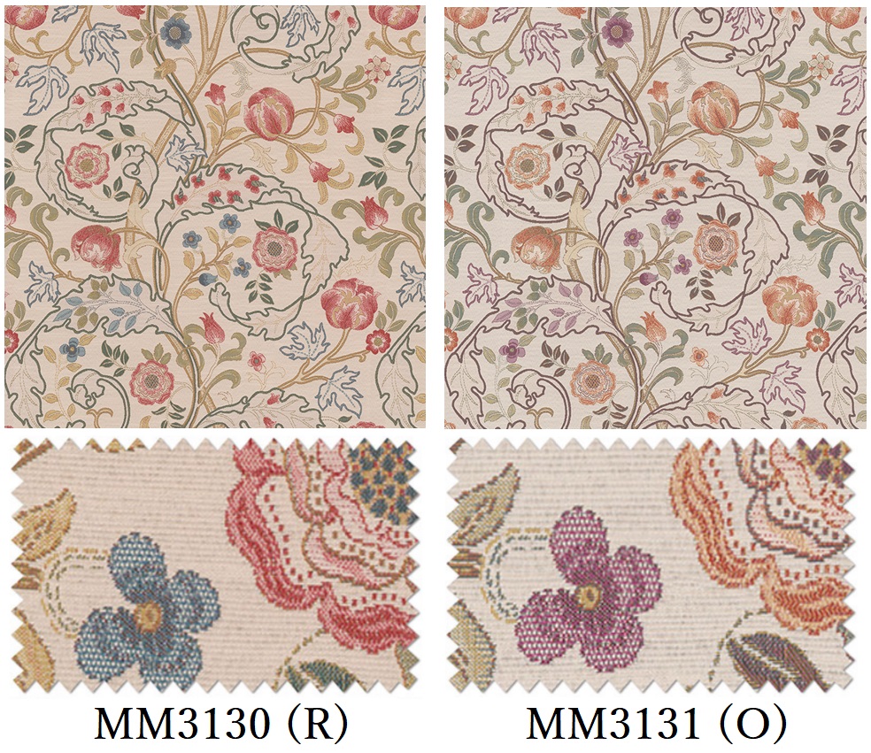 画像:MM3130(R)、MM3131(O) 生地アップ