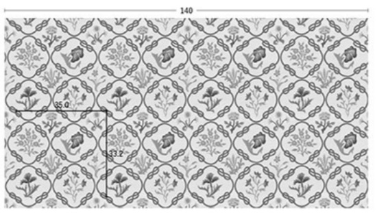 画像:メイズカバーレット・MAY’S COVERLETの柄リピート イメージ