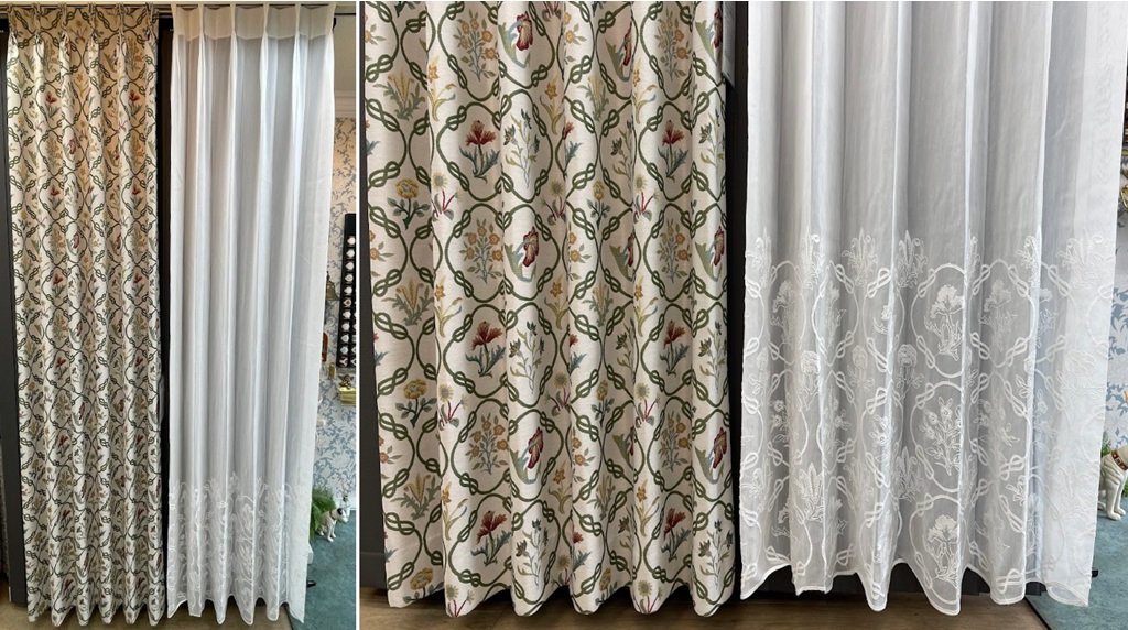 川島織物セルコン メイズカバーレット MM3156 シアー レース 縫製展示品 取扱店 東京 神奈川