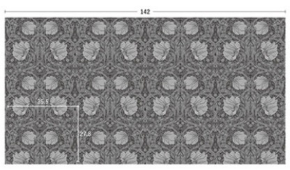 画像:M3138(P),MM3139(G)の柄リピート