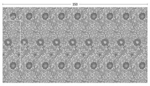 画像:M3126(Y),MM3127(RO)の柄リピート