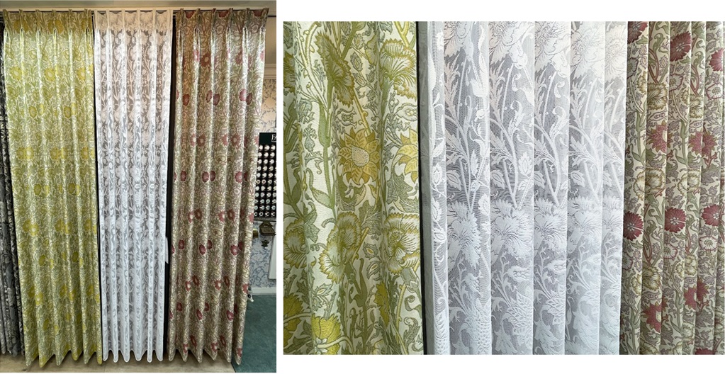 川島織物セルコン ピンク&ローズ PINK&ROSE シアー レース MM3163 縫製展示品 取扱店 東京 神奈川