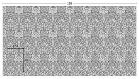 画像:M3123(GR),MM3124(BG)の柄リピート