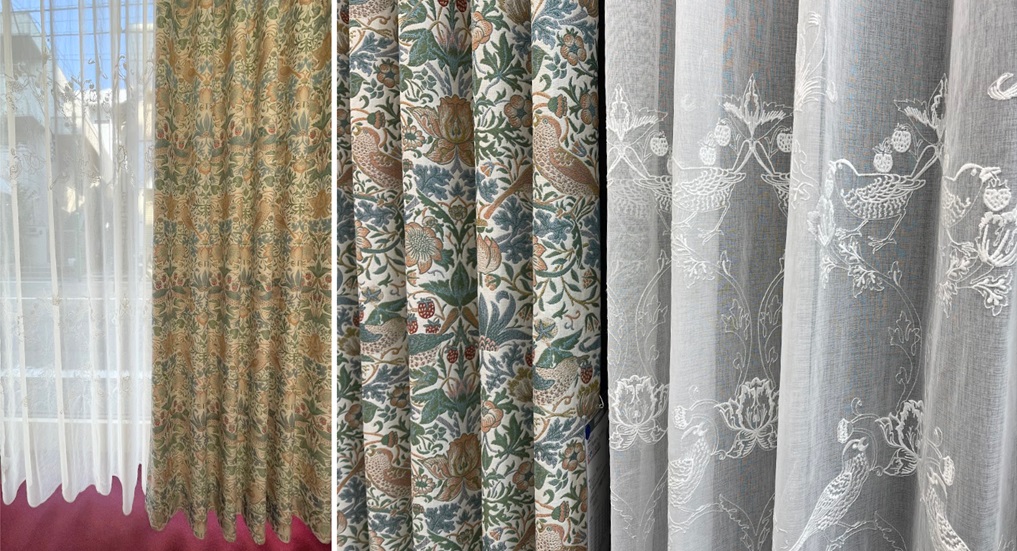 川島織物セルコン 『イチゴドロボウ』シアー 見え方