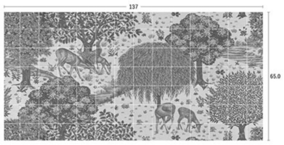 画像:M3121(BE),MM3122(DB)の柄リピート