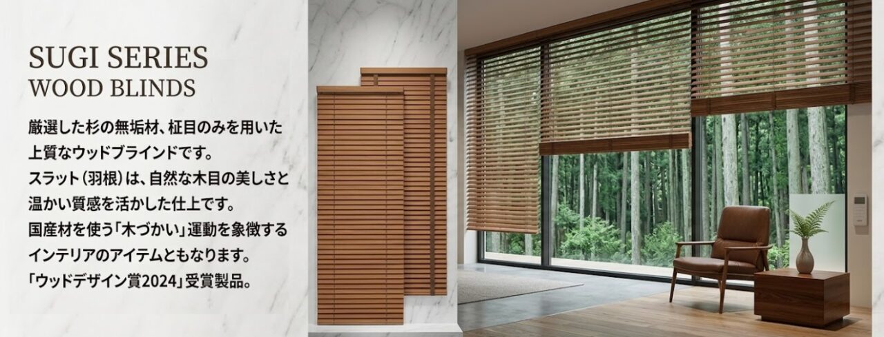 ナニック　スギシリーズ(SUGI SERIES)　ウッド　ブラインドの特集ページ