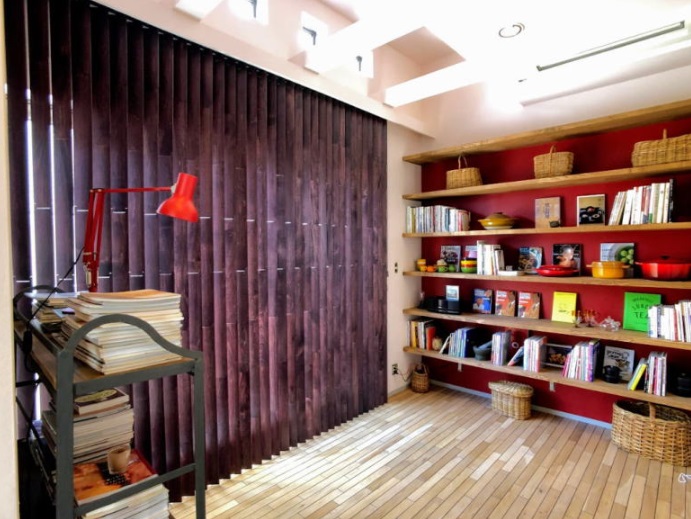 ナニック　プレミアムシリーズ　ウッドバーチカルブラインド　事例