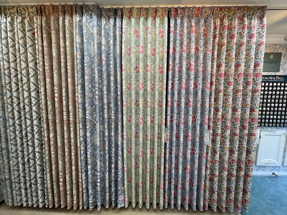 川島織物セルコン  モリスデザインスタジオ　ROSE(ローズ)  BOWER(バウアー)  TRENT(トレント)　　カーテン　価格　割引