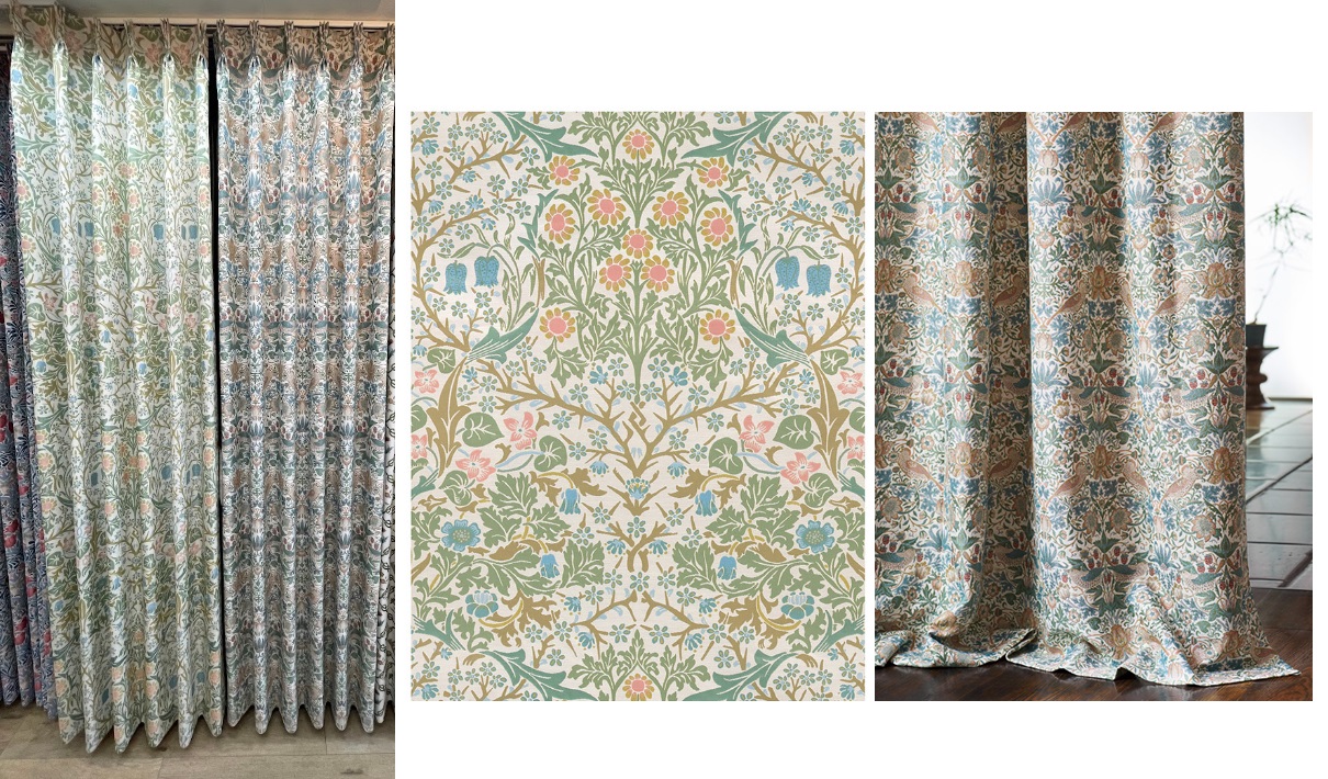 川島織物セルコン「モリスデザインスタジオ」新作｜イチゴドロボウ（STRAWBERRY THIEF）・ブラックソーン（BLACKTHORN）の新色登場