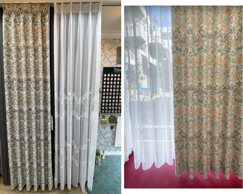 イチゴドロボウ　MM3107 川島織物セルコン　コーディネートレース