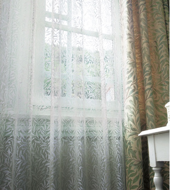 川島織物セルコン モリスデザインスタジオ ウィローボゥ・WILLOW BOUGH レース イメージ