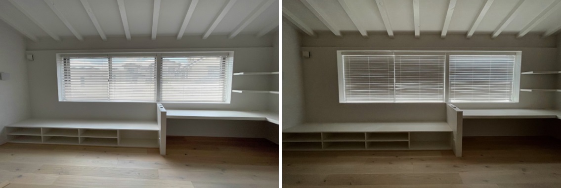 ノーマン(NORMAN) 桐ウッドブラインド ペイントカラー 事例